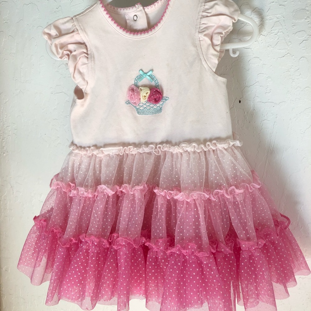1st birthday pink tutu dress